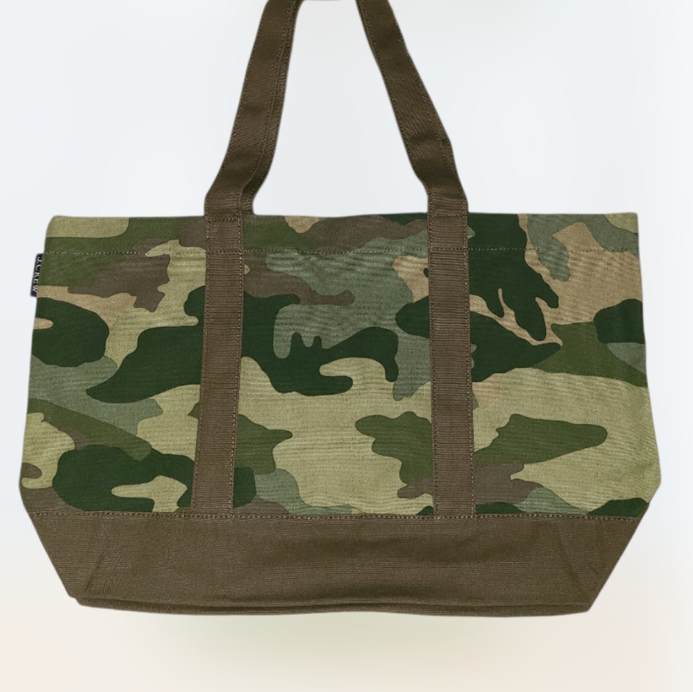 J Crew Structured Canvas Tote Bag - Picture 2 of 7